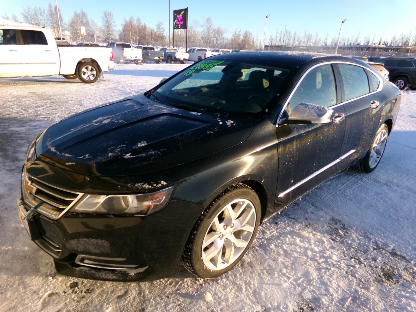 2019 Black Chevrolet Impala Premier (2G1105S38K9) with an 3.6L V6 DOHC 24V engine, 6A transmission, located at 2630 Philips Field Rd., Fairbanks, AK, 99709, (907) 458-0593, 64.848068, -147.780609 - Photo#0